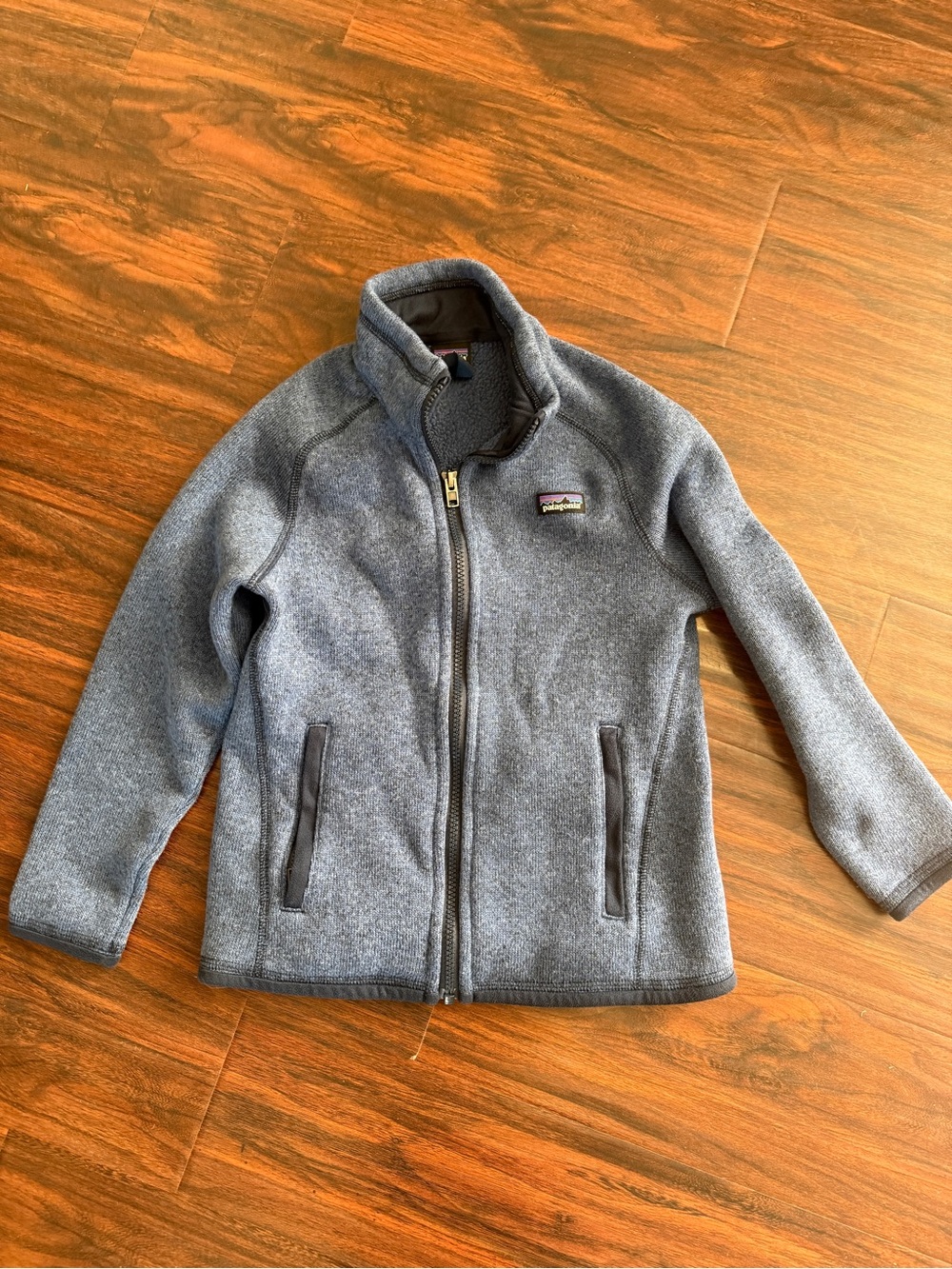 Patagonia Kids' Blue Fleece Jacket - Full-Zip Warmth size 7-8